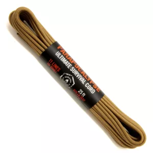 Atwood Rope MFG 625 Parapocalypse Paracord 25 Feet Tan