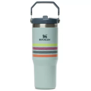 Stanley Adventure Varsity Iceflow Flip Straw Tumbler 30oz seafoam stripe