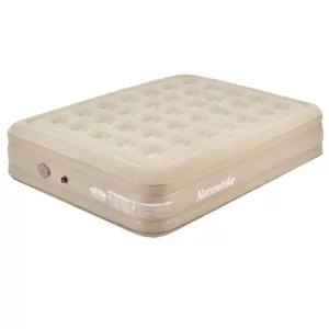 Naturehike PVC Heightened Air Mattress with Air Pump Double khaki