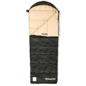 Naturehike Warmy Square with Hat Warming Cotton Sleeping Bag camouflage green