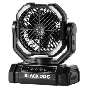 Blackdog Outdoor Camping Fan 10000mAh black