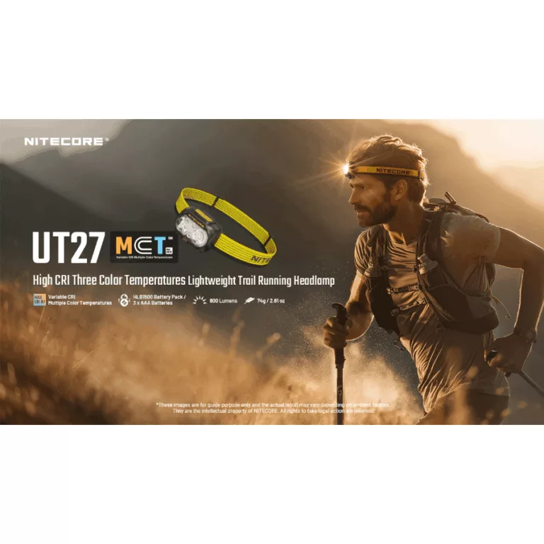 Nitecore UT27 MCT Headlamp shadow black