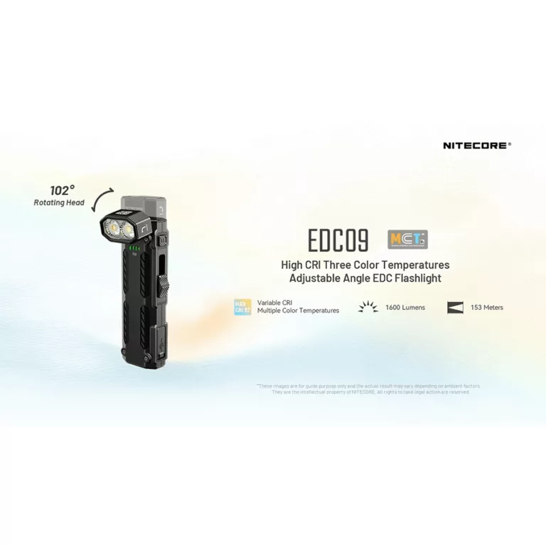 Nitecore EDC09 Rechargeable Flashlight