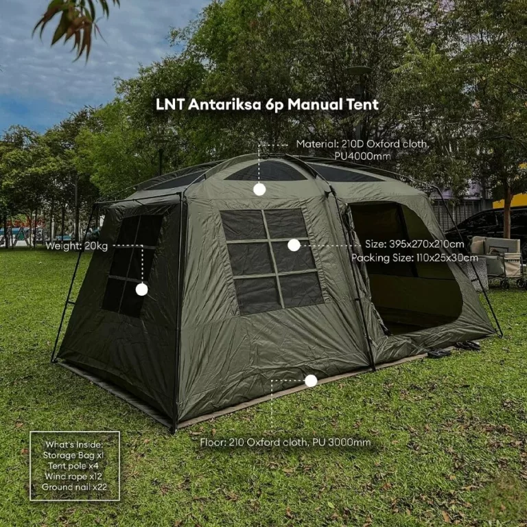 LNT Antariksa 6P Manual Tent black