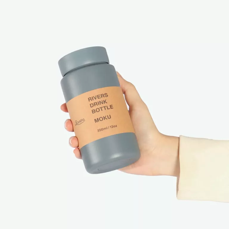 Rivers Drink Bottle Moku 350ml ash blue