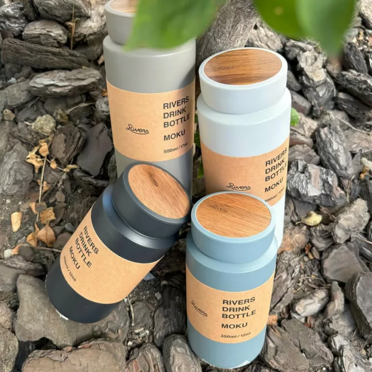 Rivers Drink Bottle Moku 350ml ash blue