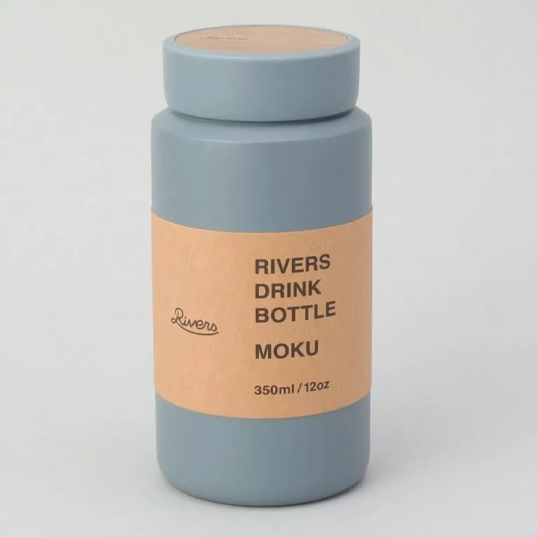 Rivers Drink Bottle Moku 350ml ash blue