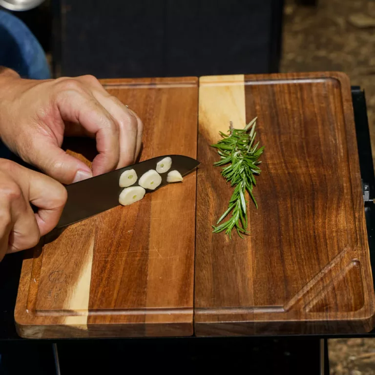 ZenCamps Cutting Board with Knife