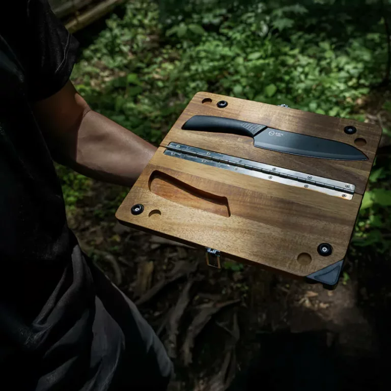 ZenCamps Cutting Board with Knife