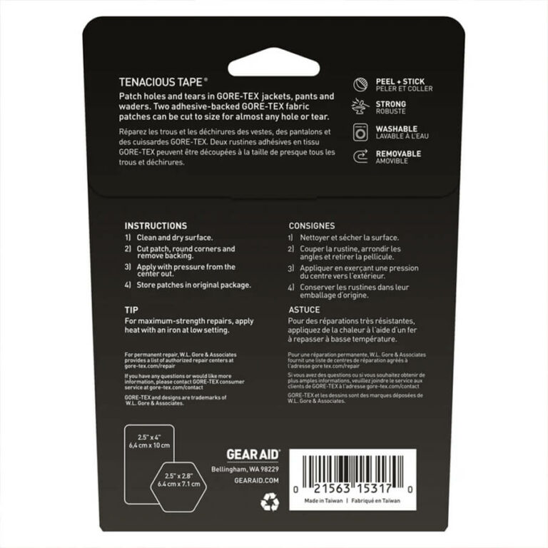 Gear Aid GORE-TEX Patches 2.5 Hex and 4 Rectangle