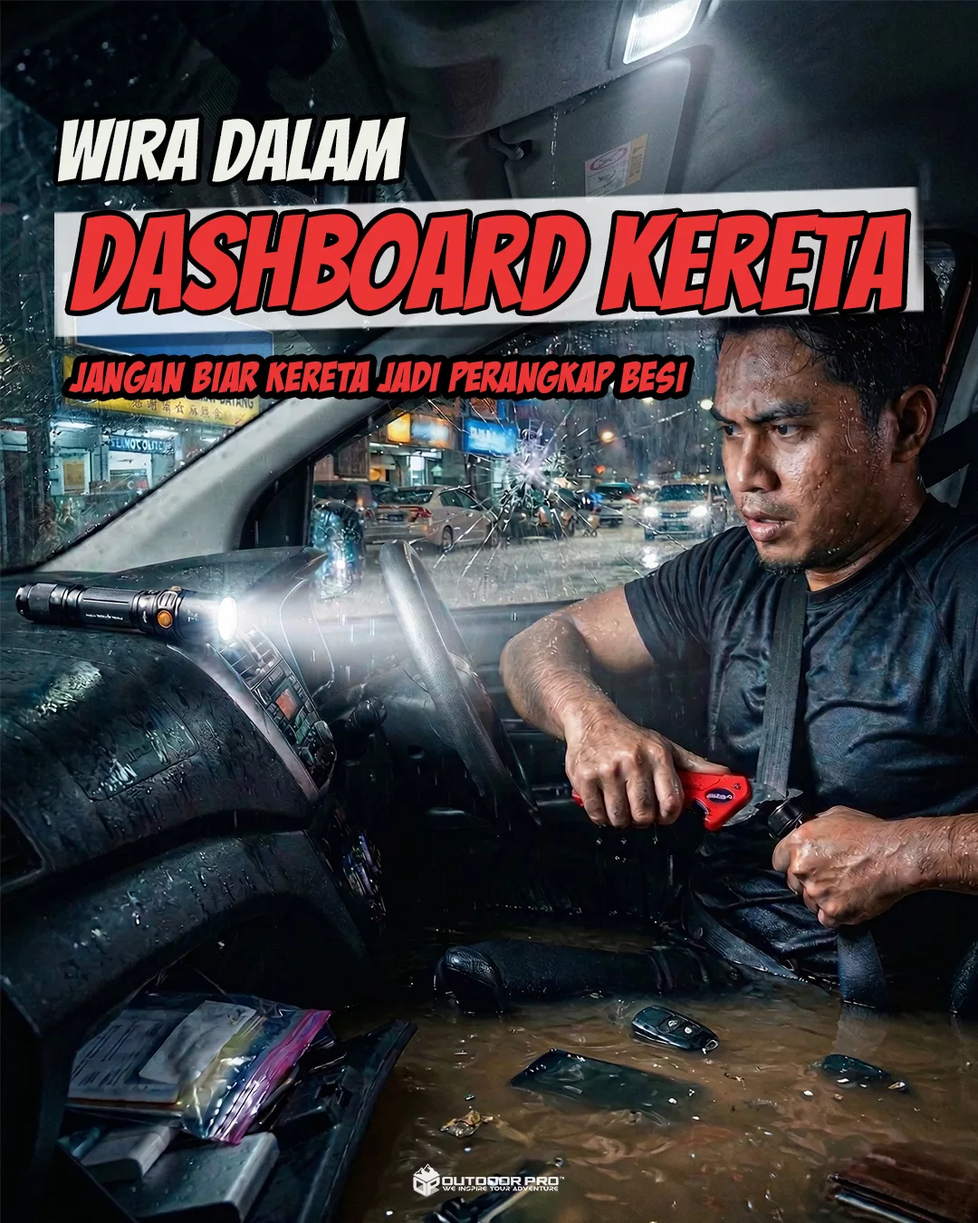 HANYA ADA SATU JALAN KELUAR SEBELUM AIR MEMENUHI RUANG YANG SEMAKIN SEMPIT