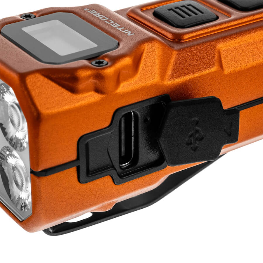 Nitecore TUP2 Rechargeable Keychain Flashlight alloy orange
