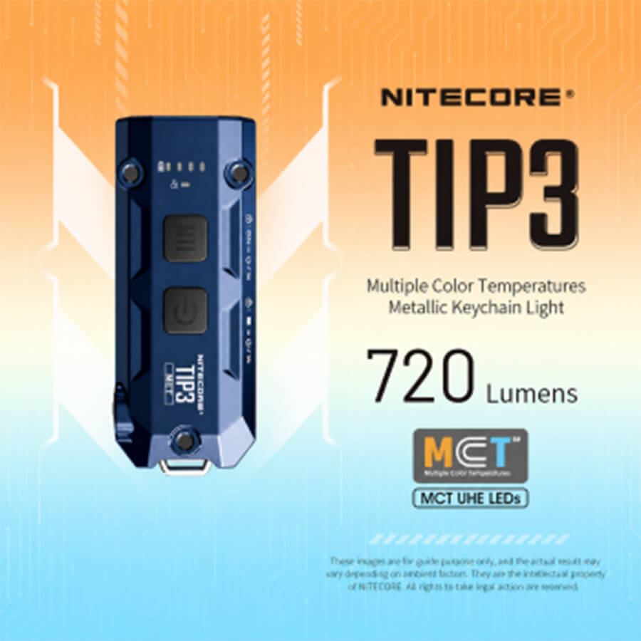 Nitecore TIP3 Flashlight cobalt blue