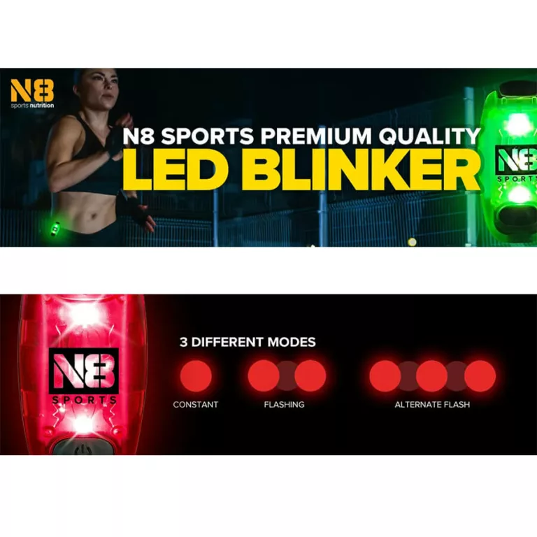 N8 Sports Nutrition LED Sports Blinker neon