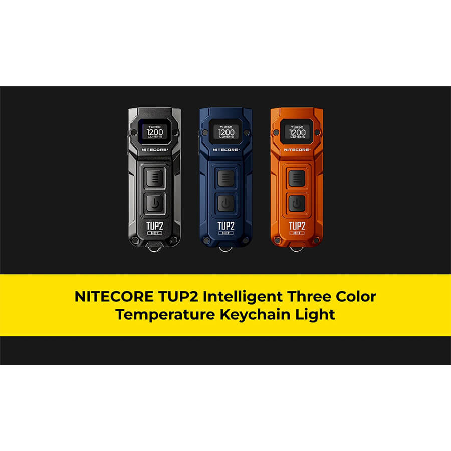 Nitecore TUP2 Rechargeable Keychain Flashlight alloy orange