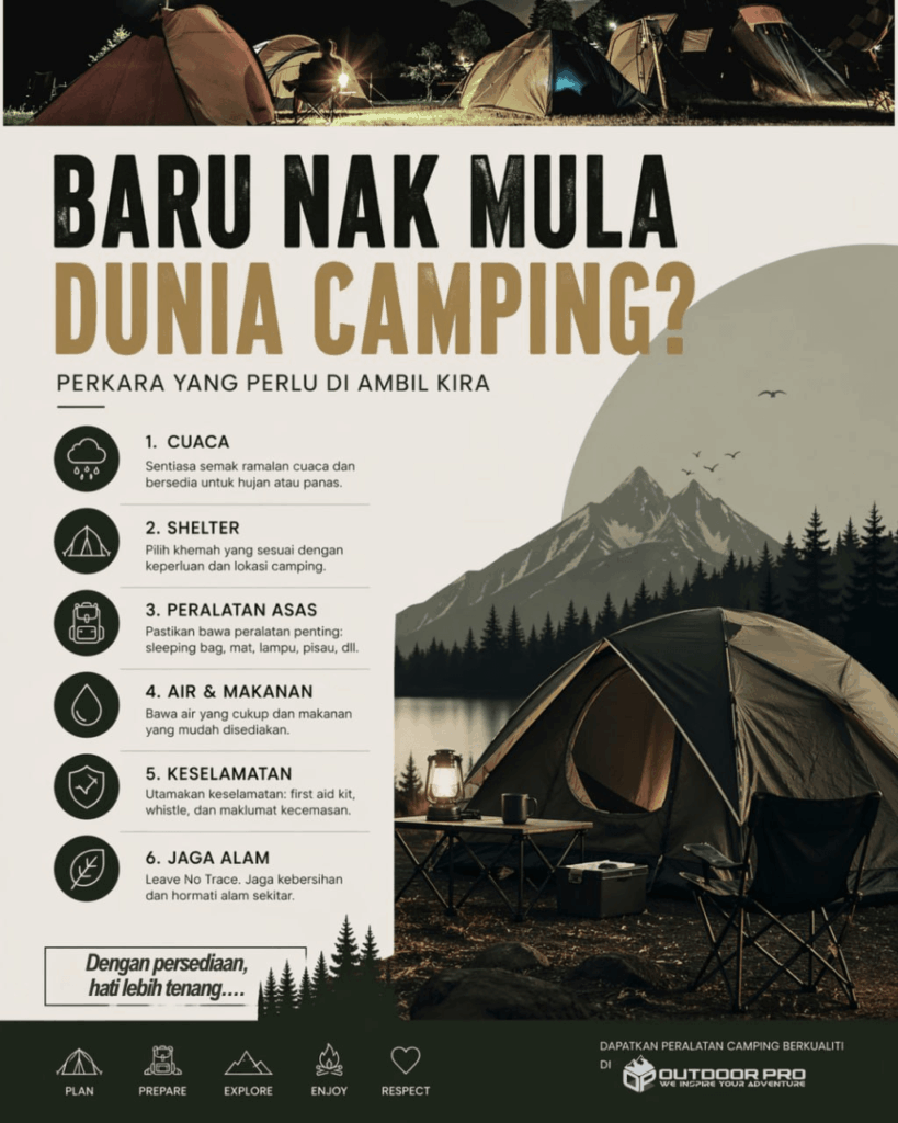 BARU NAK MULA DUNIA CAMPING?