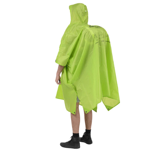 Naturehike Three-In-One Raincoat 210T Checkered Fabric green