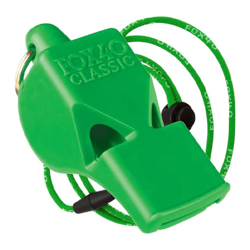 Fox 40 Whistle Classic with Breakaway Lanyard neon green