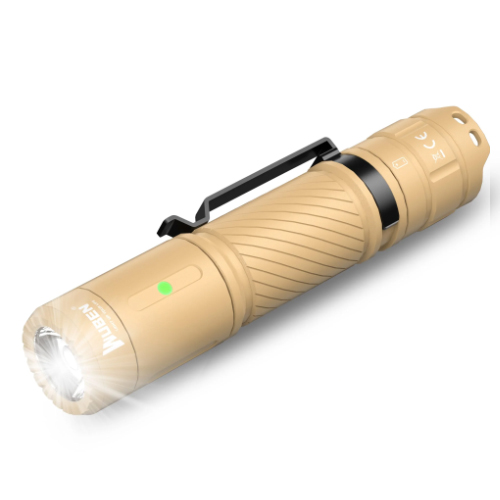 Wuben C3 1200 Lumen Compact EDC Tactical Pocket Flashlight khaki