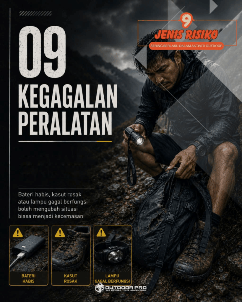 9 JENIS RISIKO SERING BERLAKU DALAM AKTIVITI OUTDOOR