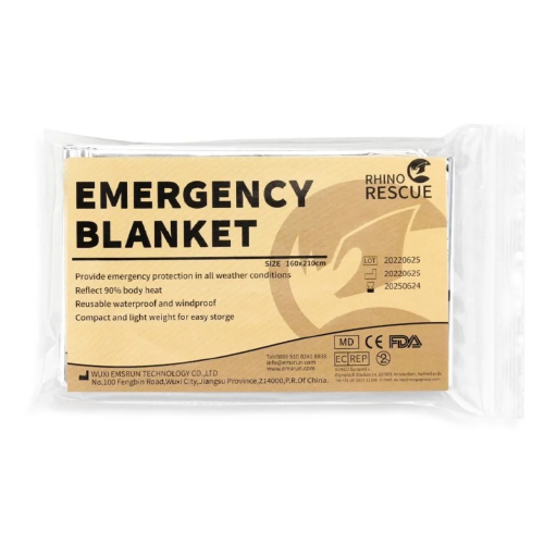 Rhino Rescue Emergency Blanket silver