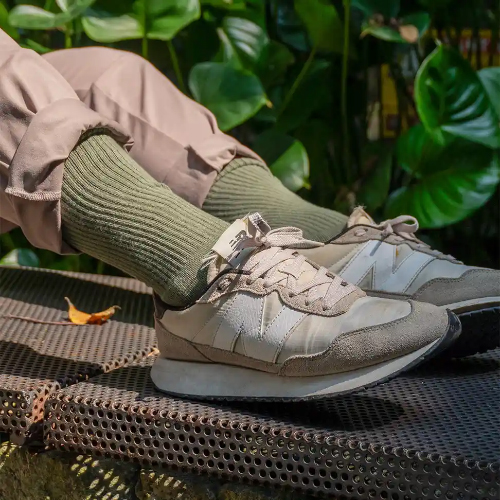 Xocks Plain Series Crew desert green