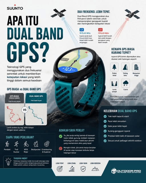 Suunto Dual-Band GPS: Track Lebih Tepat Walaupun Dalam Hutan Tebal
