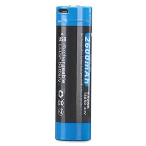 Wuben ABE2600CR 2600mAh Rechargeable Type-C 18650 Battery