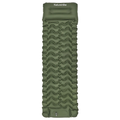 Naturehike FC01 Inflatable Air Cushion with Foot Pump army green