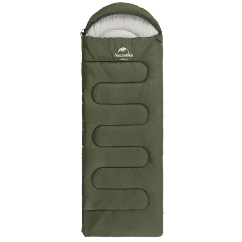 Naturehike Y150L Round Bottom Envelope with Hood Sleeping Bag green