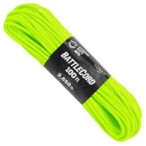 Atwood Rope MFG Battlecord 7 Strands 100 Feet Neon Green