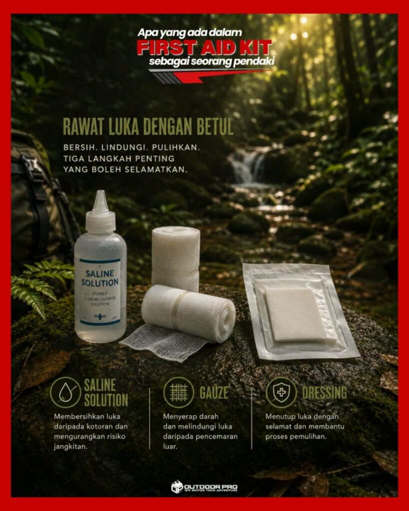 Apa Yang Ada Dalam First Aid Kit Sebagai Seorang Pendaki