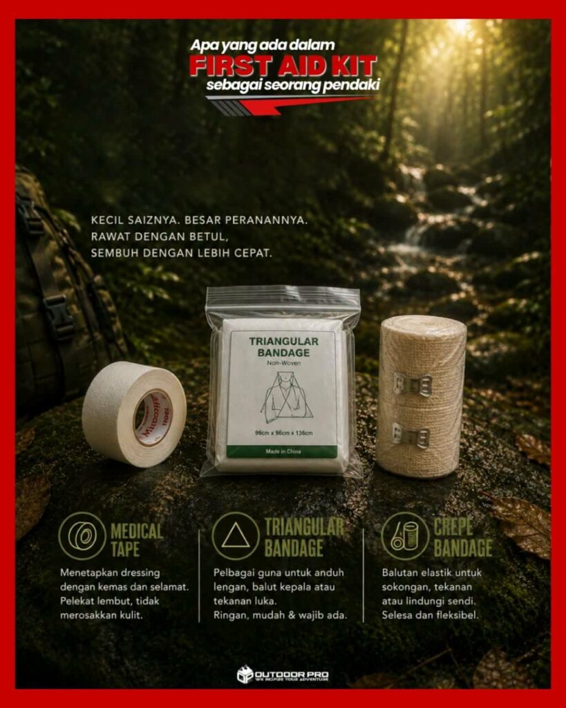 Apa Yang Ada Dalam First Aid Kit Sebagai Seorang Pendaki