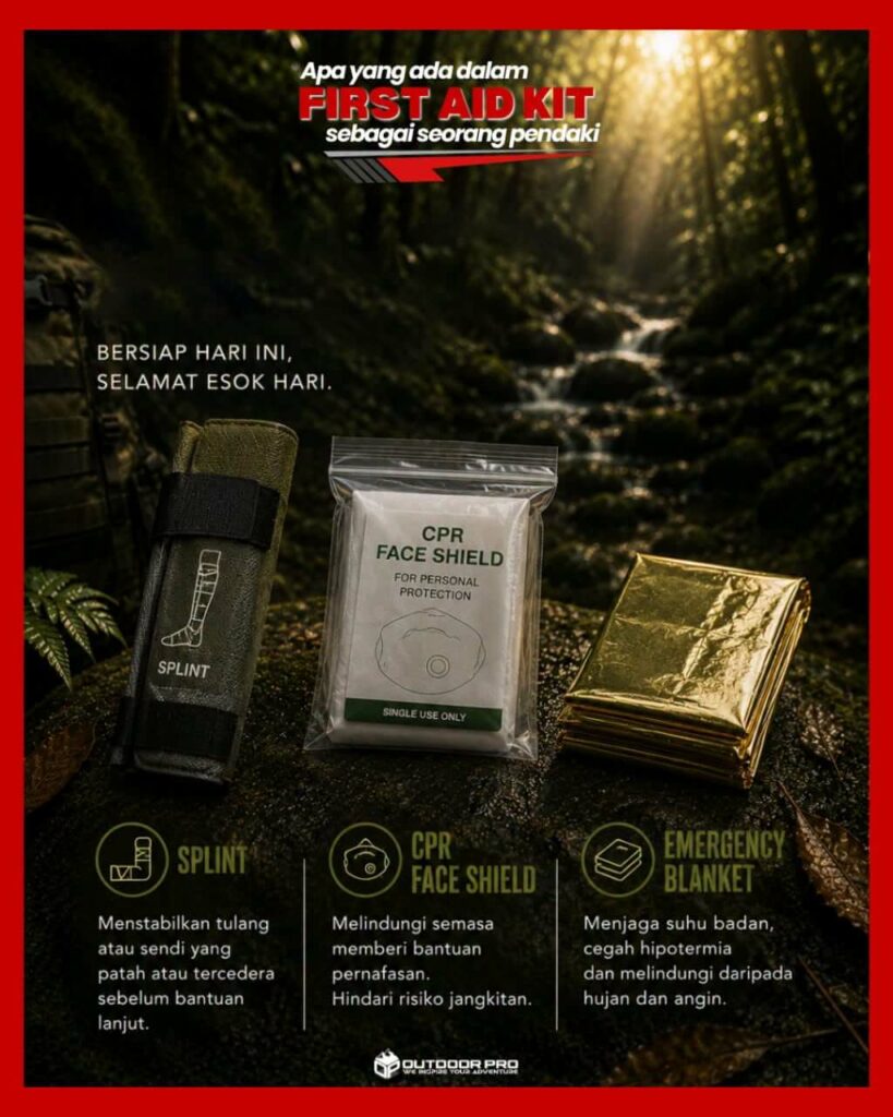 Apa Yang Ada Dalam First Aid Kit Sebagai Seorang Pendaki