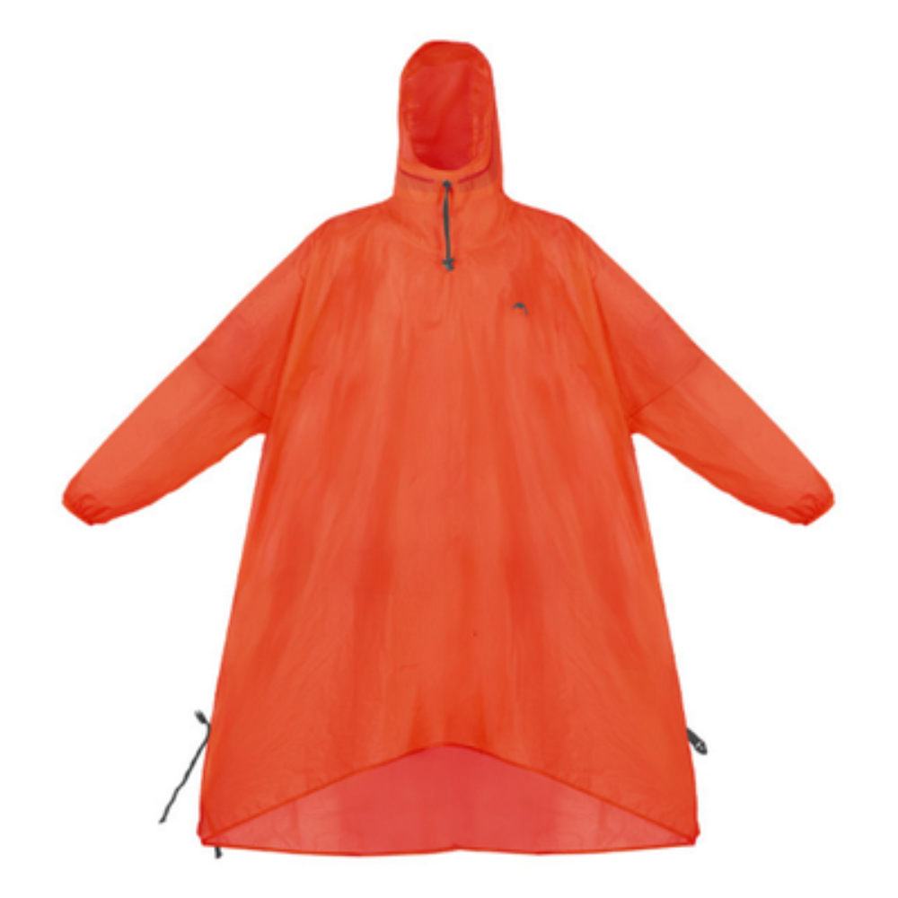 Naturehike Lightweight Rain Poncho with Sleeves L orange red