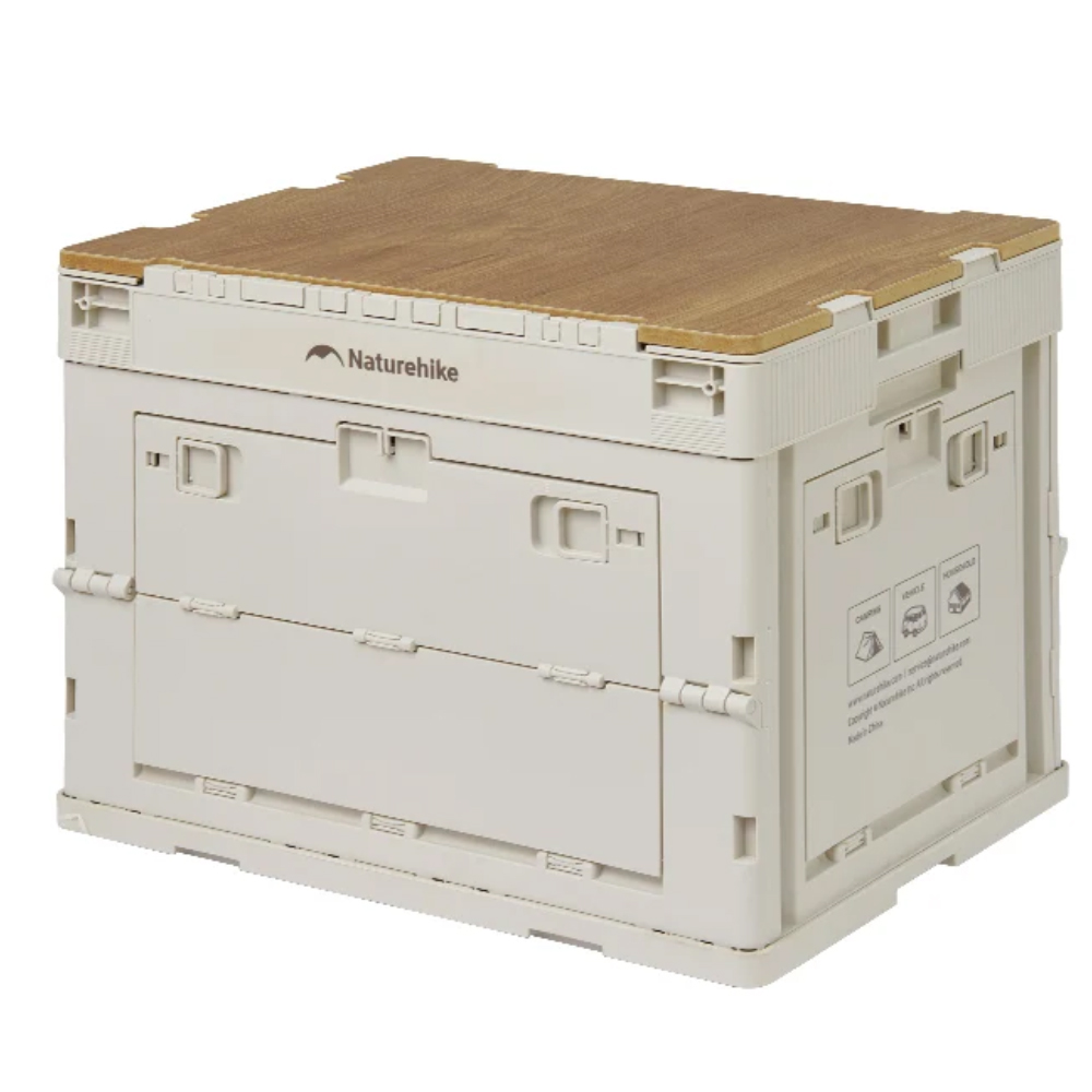 Naturehike Ling Yue L Folding Storage Box 23L light beige grey