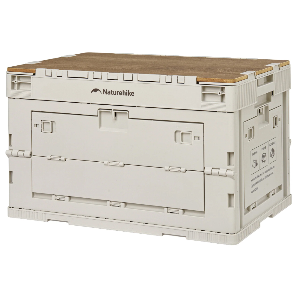 Naturehike Ling Yue L Folding Storage Box 52L light beige grey