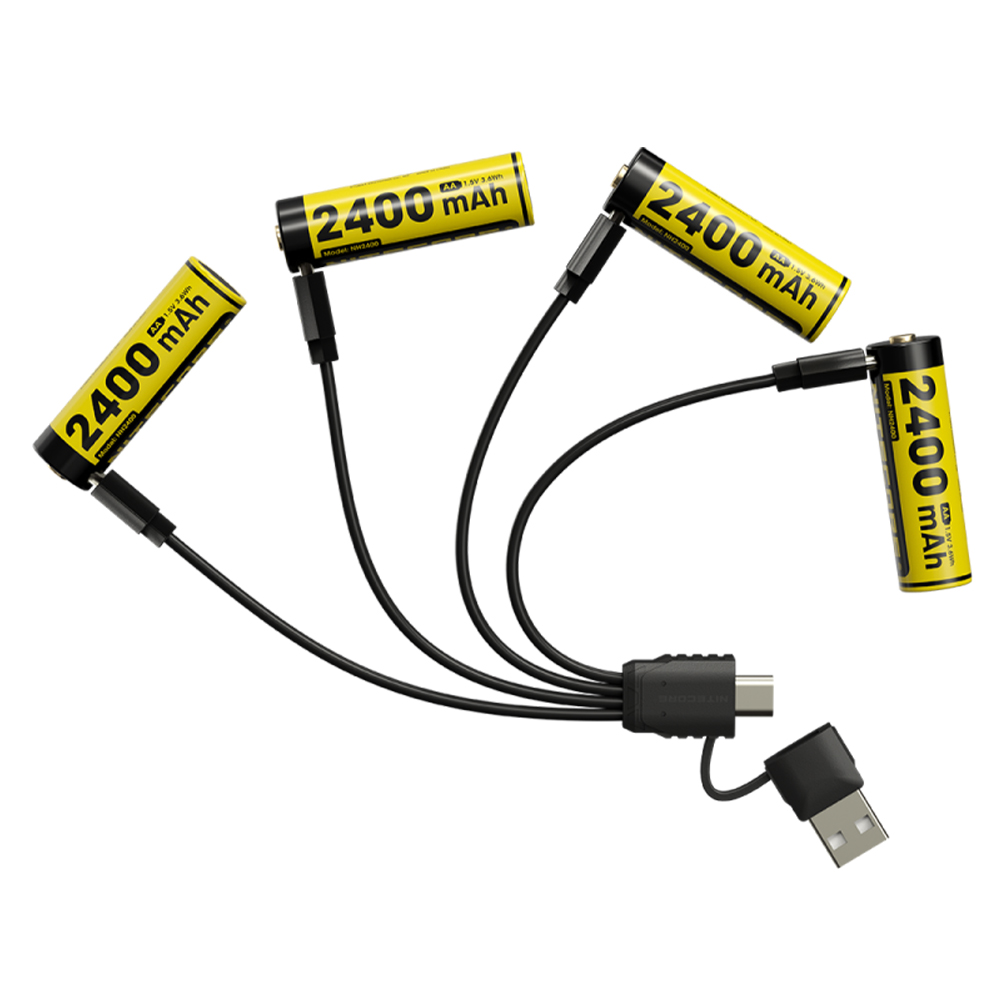 Nitecore NH2400 1.5V Li-ion AA Rechargeable Battery