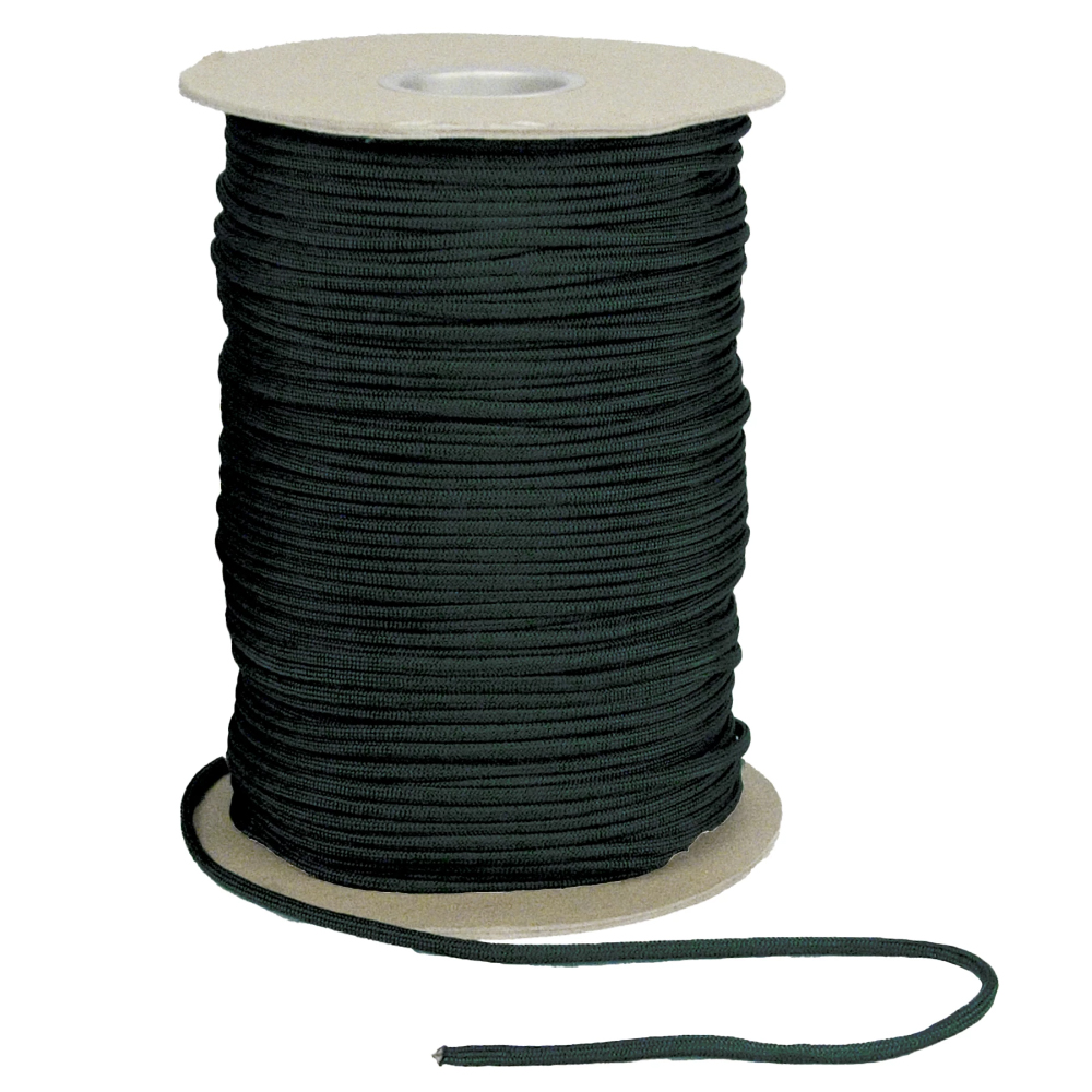 Rothco Nylon Paracord 550lb 600 Foot Spool black